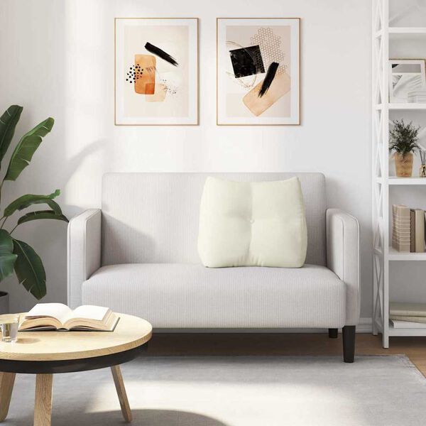 vidaXL Ryggkudde Kr&auml;m 60 x 24 x 50 cm Sammet