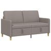 vidaXL Soffa med f&ouml;rvaring Taupe 152 x 78 x 87 cm Polyester