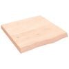 vidaXL Hyllplan 60x60x(2-6) cm obehandlad massiv ek