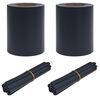 vidaXL Tr&auml;dg&aring;rdens integritetssk&auml;rmar 2 pcs M&ouml;rkgr&aring; 35 x 0,19 m PVC