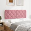 vidaXL Headboard Cushion Pink 120 cm Velvet