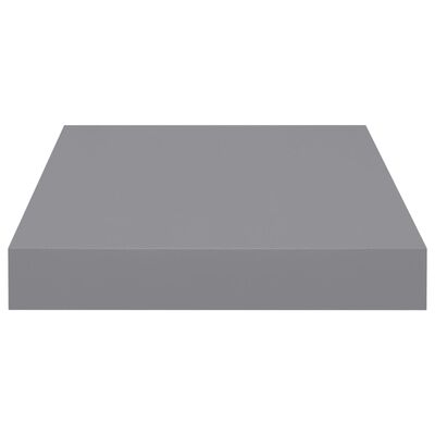 vidaXL Svävande vägghylla grå 23x23,5x3,8 cm MDF