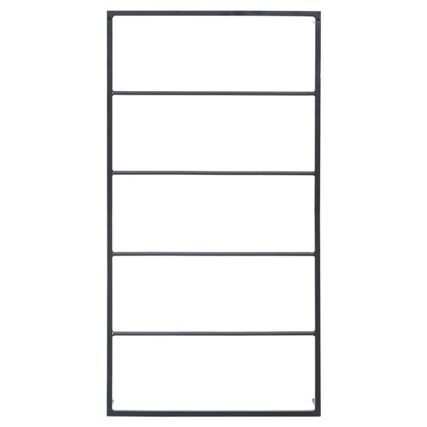 vidaXL Handdukshängare svart 60x10x116 cm stål