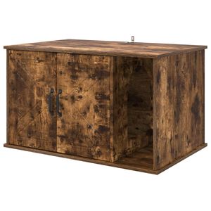vidaXL Katt hus R&ouml;kt ek 85 x 55 x 50,5 cm Konstruerat tr&auml;