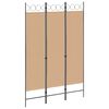 vidaXL 3-panelers rumsk&auml;rm Beige 120 x 180 cm Tyg
