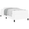 vidaXL S&auml;ngram med madrass Vit 80 x 200 cm tyg