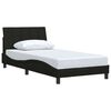 vidaXL Bed Frame without Mattress "Hanko" Black 100x200 cm Fabric