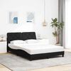 vidaXL Bed Frame without Mattress Black 120x200 cm Fabric