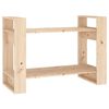 vidaXL Bokhylla/Rumsavdelare 80x35x56,5 cm massiv furu