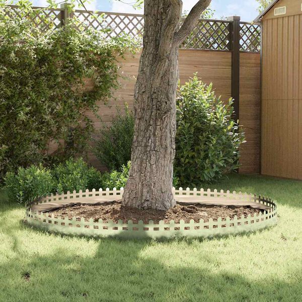 vidaXL Gr&auml;skanter 20 pcs Silver 103 x 0,05 x 22 cm Rostfritt st&aring;l