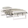 vidaXL S&auml;ngram Vit 90 x 200 cm Massiv furu