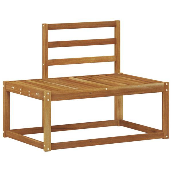 vidaXL Modulsoffa utomhus 2 Stycke Naturf&auml;rg 182,5 x 63 x 73 cm