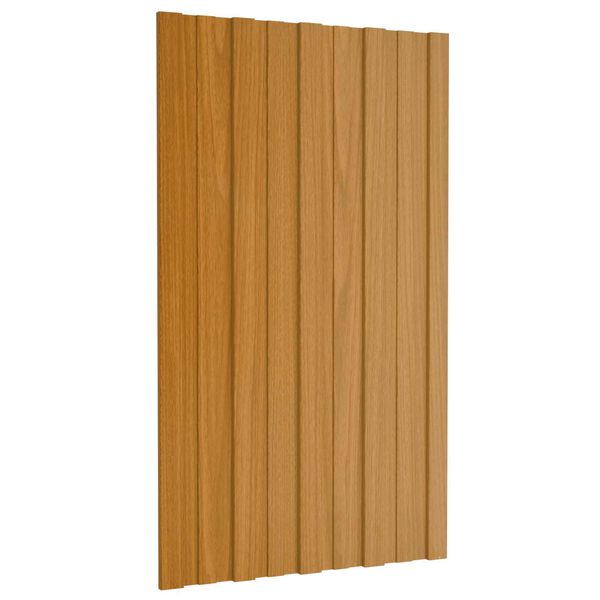 vidaXL Takpanel 36 pcs Naturf&auml;rg 80 x 45 cm Galvaniserat st&aring;l