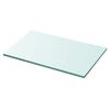 vidaXL Hyllplan 2 st glas genomskinlig 30x12 cm