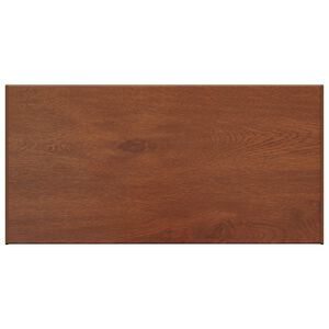 vidaXL F&ouml;nsterbr&auml;da Brun tr&auml; 100 x 45 x 4,5 cm PVC