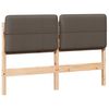 vidaXL Kl&auml;dd s&auml;nggavel Brun och Taupe 120 cm Massiv furu
