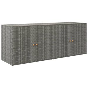 vidaXL Tr&auml;dg&aring;rdssk&aring;p gr&aring; 198x55,5x80 cm konstrotting
