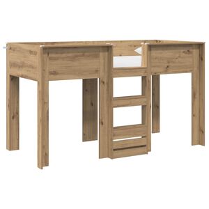 vidaXL K&ouml;ksb&auml;dd f&ouml;r barn Artisan Ek 75 x 190 cm Konstruerat tr&auml;