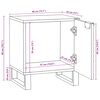 vidaXL Nattduksbord 2 pcs Valn&ouml;t 40 x 33 x 46 cm Massivt akaciatr&auml;