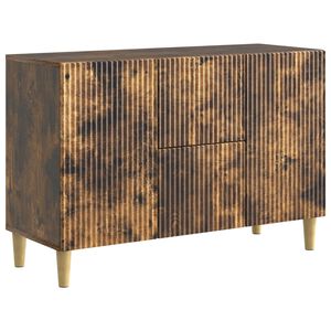 vidaXL Sideboard med l&aring;da R&ouml;kt ek 89 x 34,5 x 60 cm Konstruerat tr&auml;
