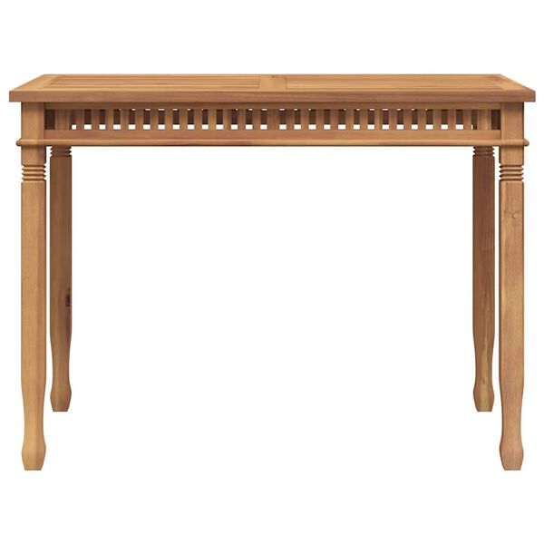 vidaXL Trädgårdsbord 110x65x80 cm massiv teak