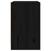 vidaXL S&auml;ngbord 2 st svart 40x31x50 cm massivt furu