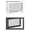 vidaXL Tilt & Turn K&auml;llarf&ouml;nster RISOR 90 x 50 cm PVC och glas