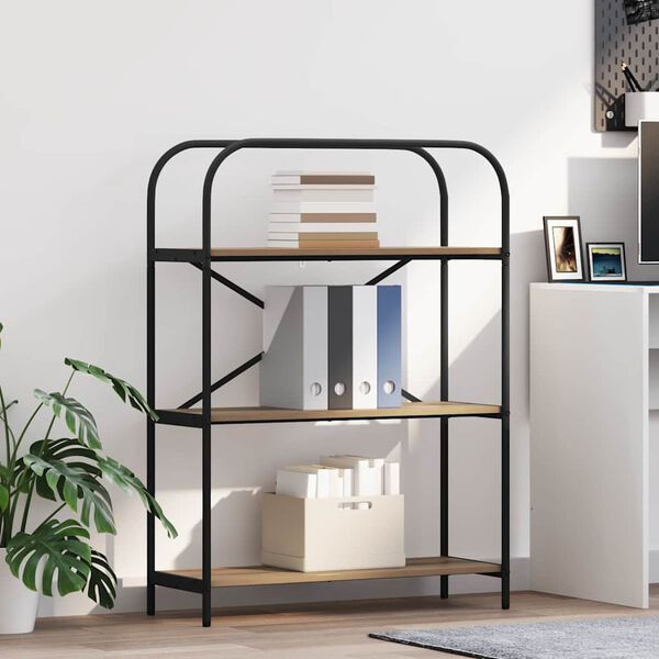 vidaXL Hyllsystem Artisan Ek 80 x 30 x 109 cm Konstruerat tr&auml;