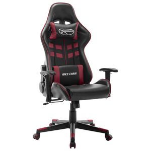vidaXL Gamingstol svart och vinr&ouml;d konstl&auml;der