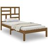 vidaXL S&auml;ngram honungsbrun massiv furu 75x190 cm
