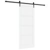 vidaXL Skjutd&ouml;rr ORKDAL Vit 83 x 202 cm Massiv furu