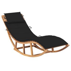 vidaXL Sols&auml;ng med dyna gungdesign massiv teak
