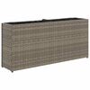 vidaXL Odlingsl&aring;da med 2 krukor gr&aring; 90x20x40 cm konstrotting