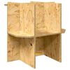 vidaXL Terrariebas Brun 50 x 50 x 50 cm OSB