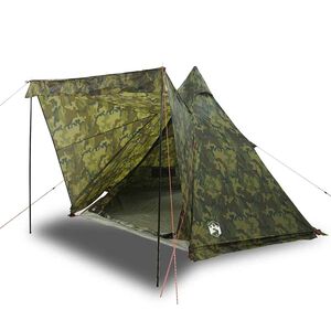vidaXL Familjet&auml;lt tipi 6 personer kamouflage vattent&auml;tt