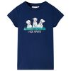 T-shirt f&ouml;r barn marinbl&aring; 140