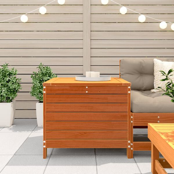 vidaXL Tr&auml;dg&aring;rdspall vaxbrun 62x63,5x53,5 cm massiv furu