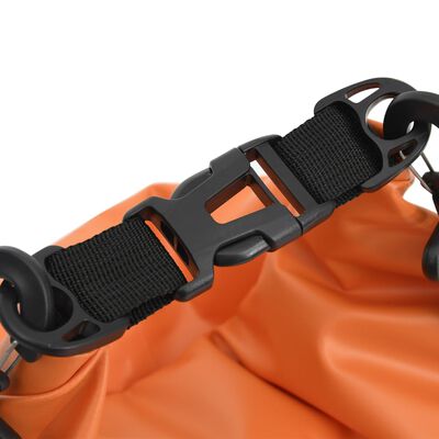 vidaXL Vattentät packpåse med dragkedja orange 30 L PVC