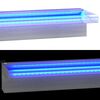 vidaXL Vattenfall med RGB LED rostfritt stål 90 cm