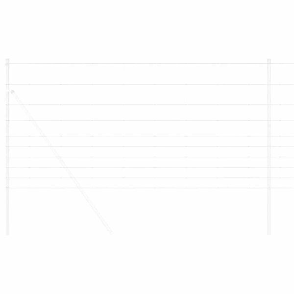 vidaXL St&auml;ngsel f&ouml;r &aring;ker / &auml;ng Silver 50 x 1,2 m Galvaniserat st&aring;l