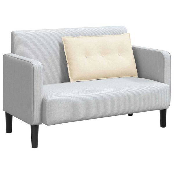 vidaXL Ryggkudde Kr&auml;m 80 x 50 cm Kordread tyg