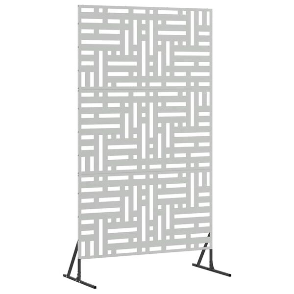 vidaXL Avsk&auml;rmningssk&auml;rm Gr&aring; 100 x 50 x 180 cm St&aring;l