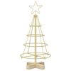 vidaXL Julcone-tr&auml;d KUOPIO 60 cm St&aring;l Guld