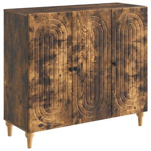 vidaXL Sideboard R&ouml;kt ek 89 x 34,5 x 80 cm Konstruerat tr&auml;
