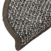 vidaXL Trappstegsmattor 15 st antracit 65x21x4 cm