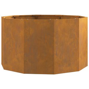 vidaXL Planteringsk&auml;rl Rostig 90 x 90 x 50 cm V&auml;derbest&auml;ndig st&aring;l