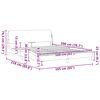 vidaXL Bed Frame "Dover" White 160x200 cm Faux Leather