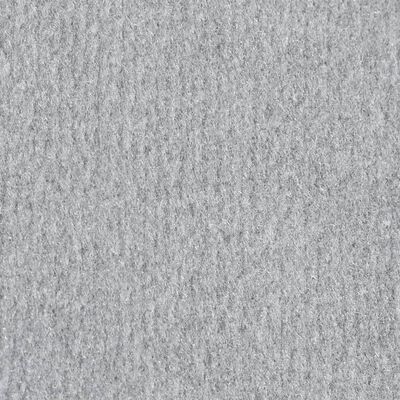 vidaXL Gångmatta grå BCF med motivbård 100x150 cm