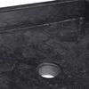 vidaXL Handfat svart 40x40x10 cm marmor