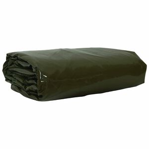 vidaXL Presenning 650g / m&sup2; Olivgr&ouml;n 2 x 3 m Canvas med PVC-bel&auml;ggning